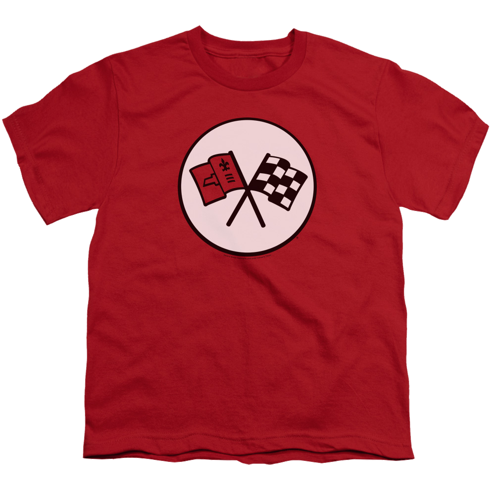 Chevrolet 2nd Gen Vette Logo - Youth T-Shirt (Ages 8-12)