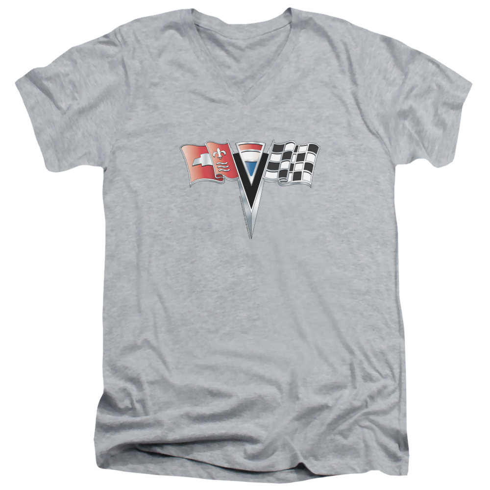 Chevrolet 2nd Gen Vette Nose Emblem - Men's V-Neck T-Shirt