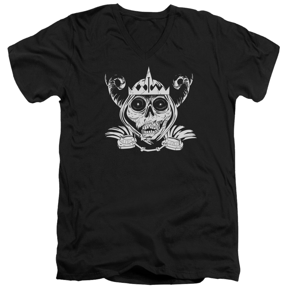 Adventure Time Skull Face - Men's V-Neck T-Shirt