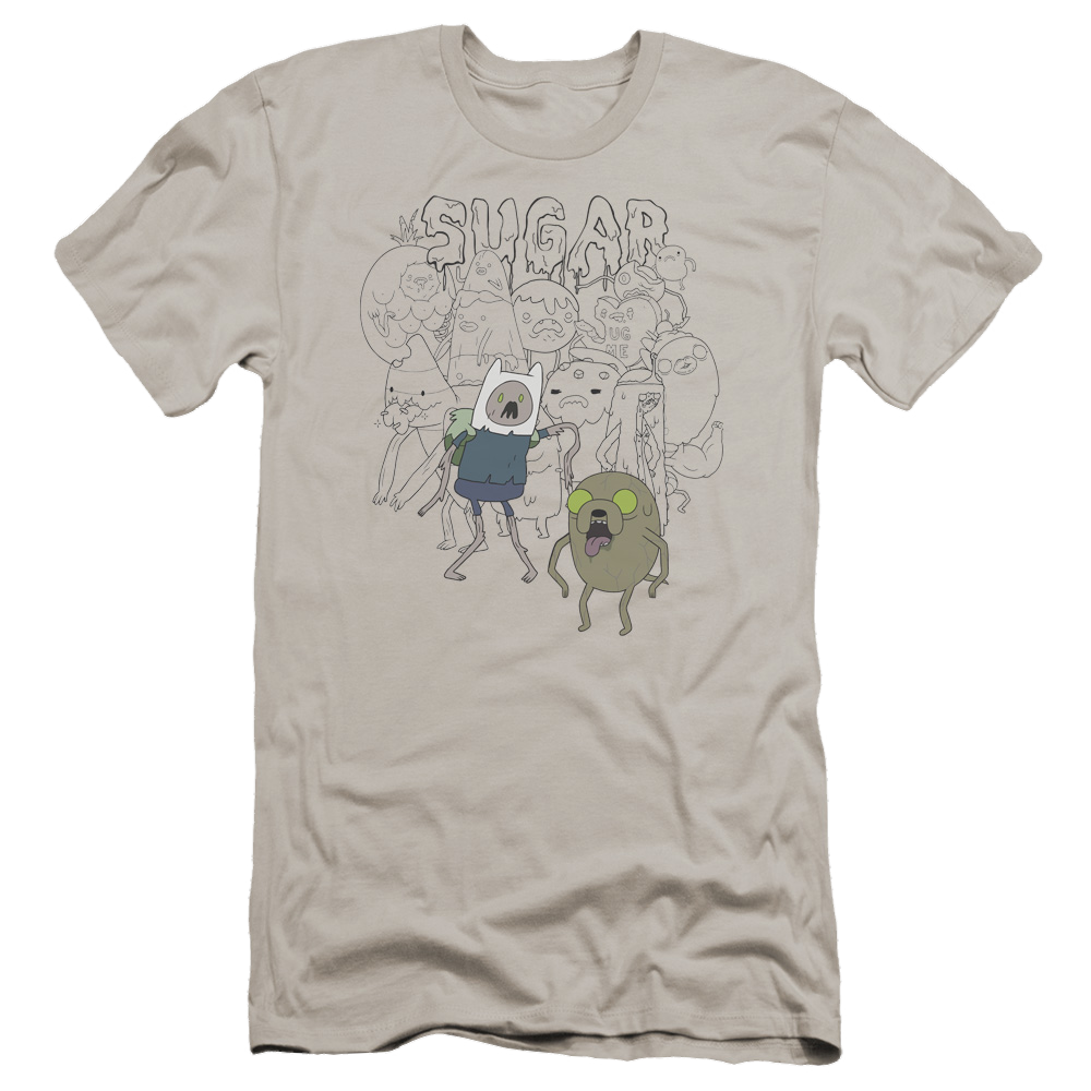 Adventure Time Sugar Zombies - Men's Premium Slim Fit T-Shirt
