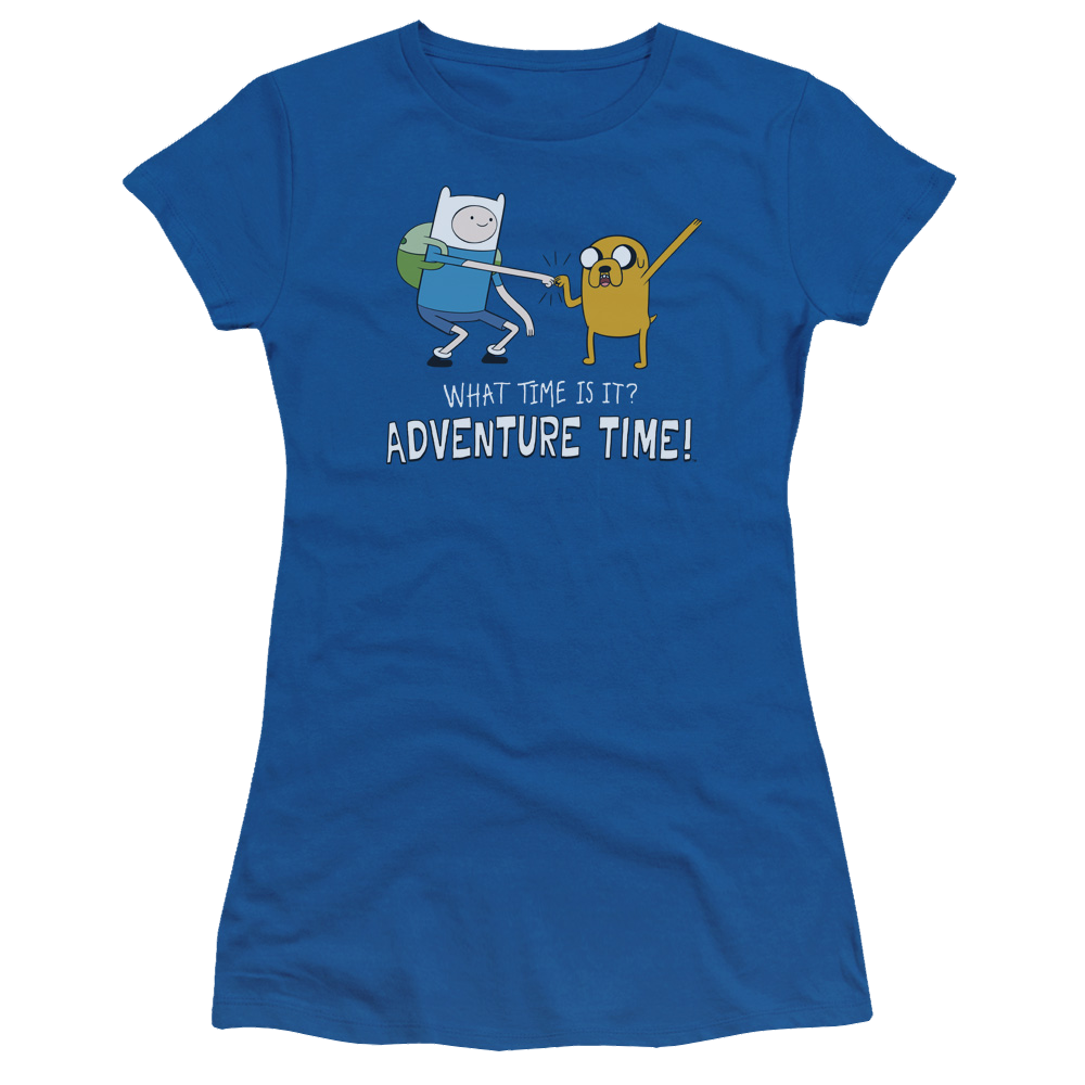 Adventure Time Fist Bump - Juniors T-Shirt