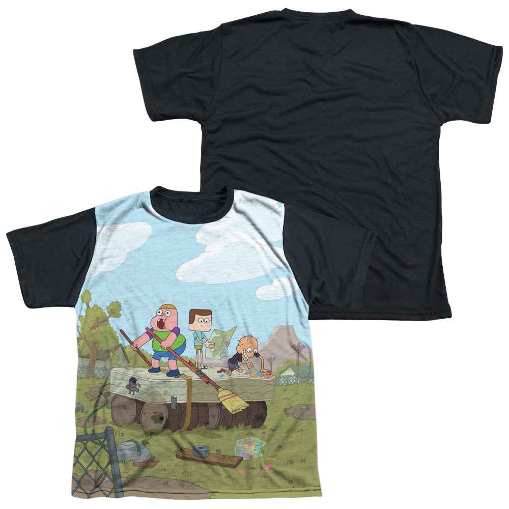 Clarence Boat - Youth Black Back T-Shirt