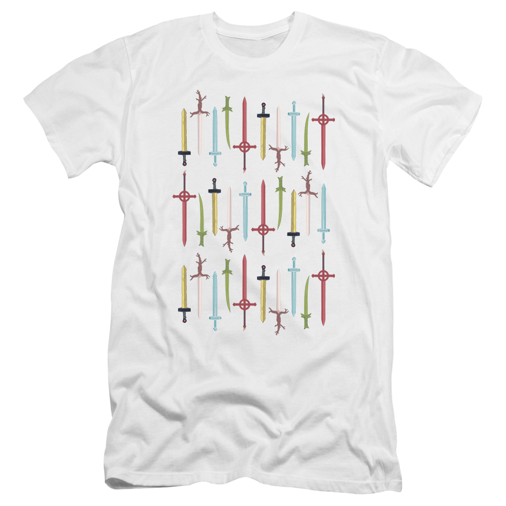 Adventure Time Swords - Men's Premium Slim Fit T-Shirt