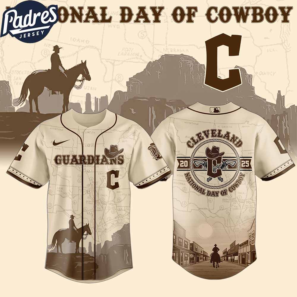 Cleveland Guardians MLB X National Day Of Cowboy Personalized Baseball Jersey - Padres Jersey Oasis: Elevate Your Baseball Style Game