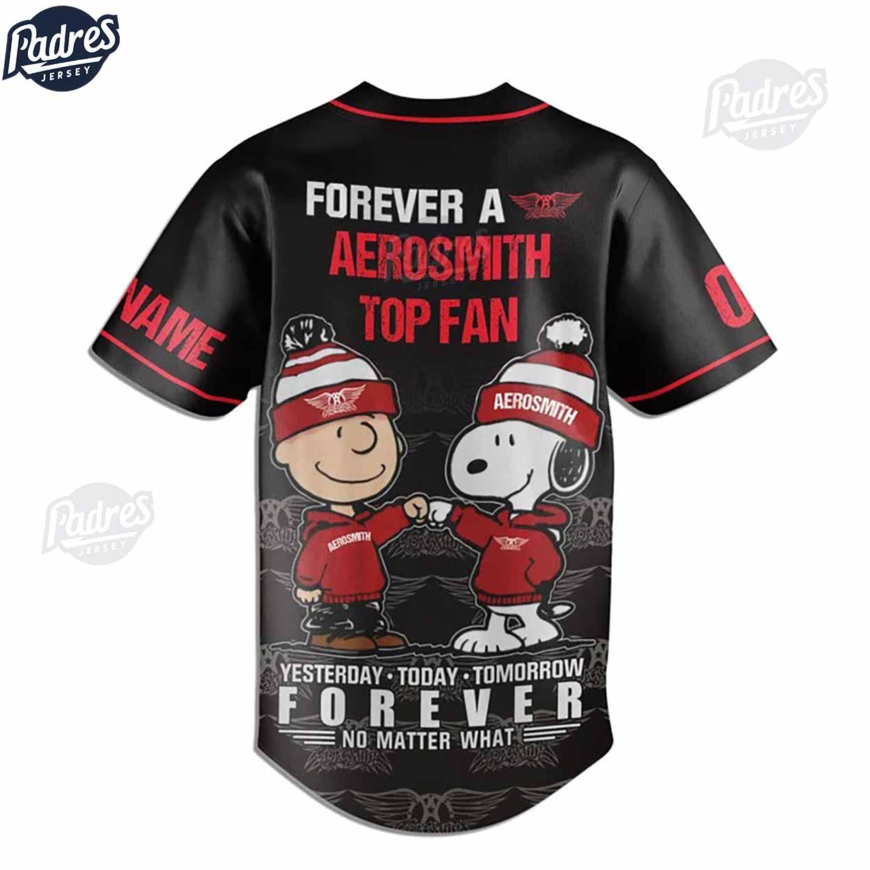 Custom Aerosmith Snoopy & Charlie Brown Baseball Jersey - Padres Jersey Oasis: Elevate Your Baseball Style Game