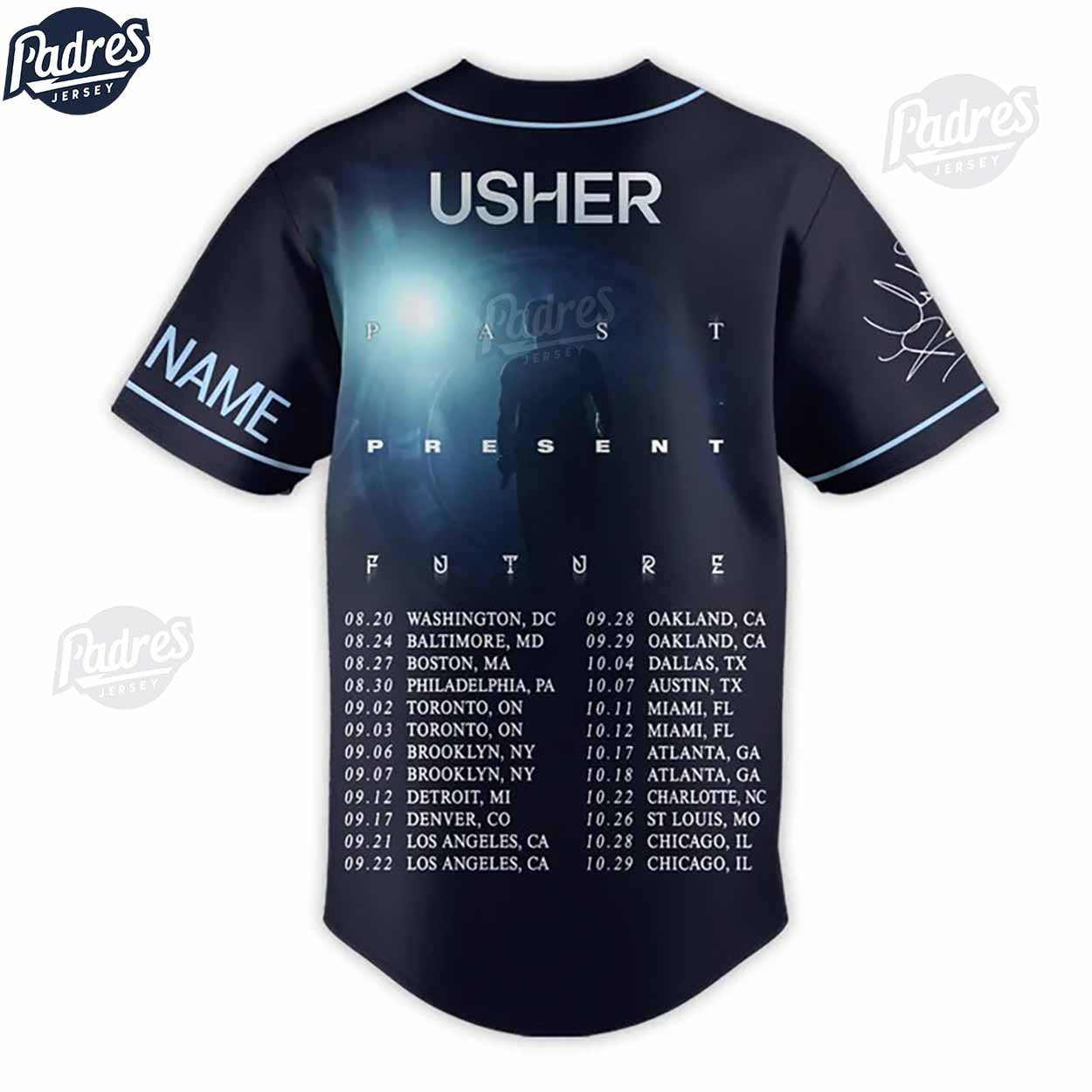Custom And Number Usher Baseball Jersey Style - Padres Jersey Oasis: Elevate Your Baseball Style Game
