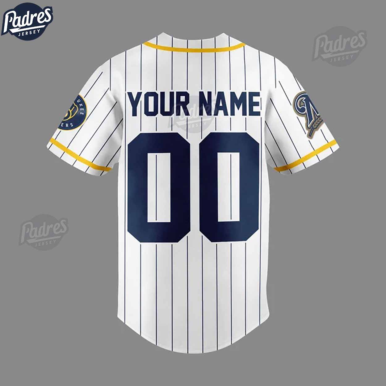 Custom Baseball Mama Milwaukee Brewers Baseball Jersey - Padres Jersey Oasis: Elevate Your Baseball Style Game