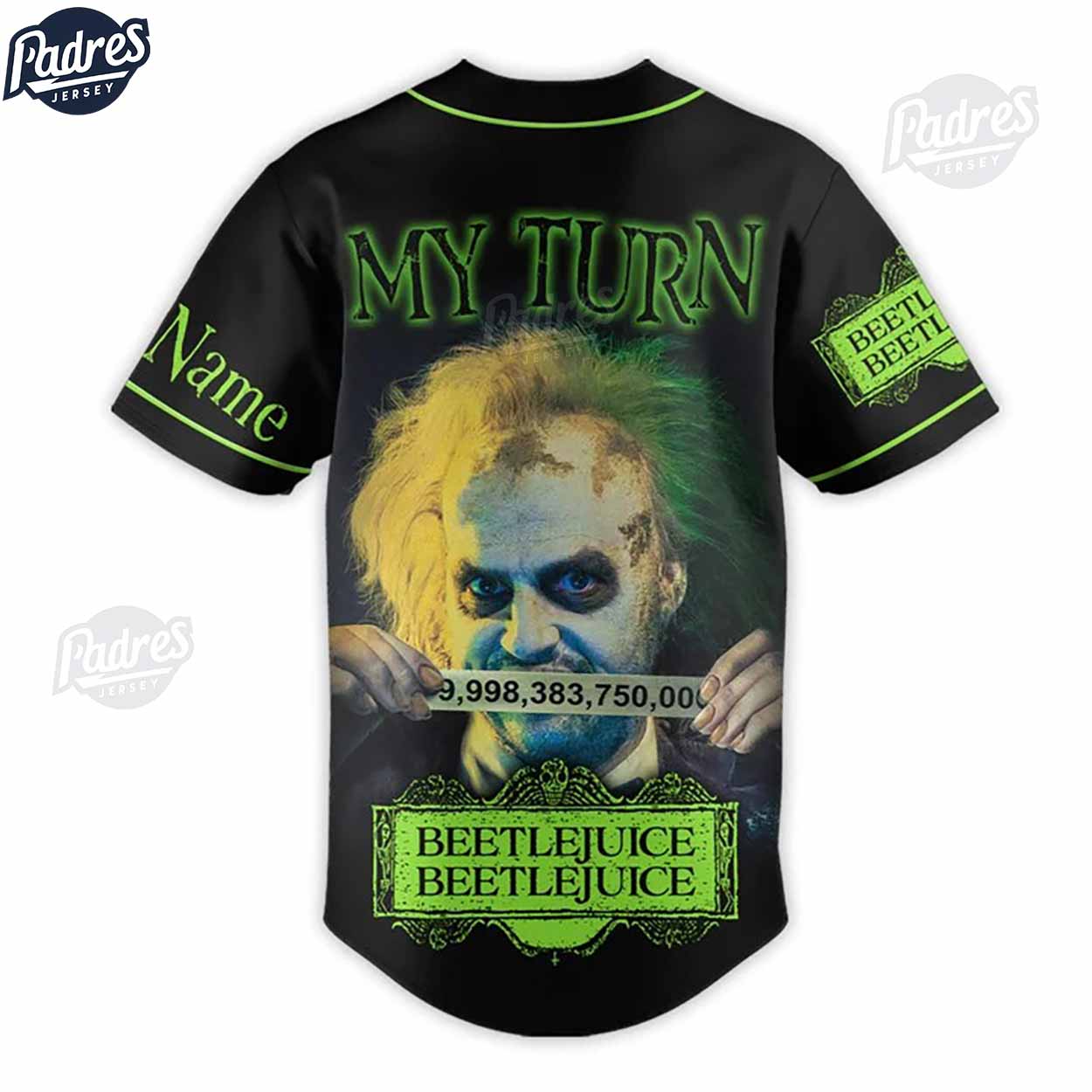 Custom Beetlejuice Beetlejuice Baseball Jersey - Padres Jersey Oasis: Elevate Your Baseball Style Game