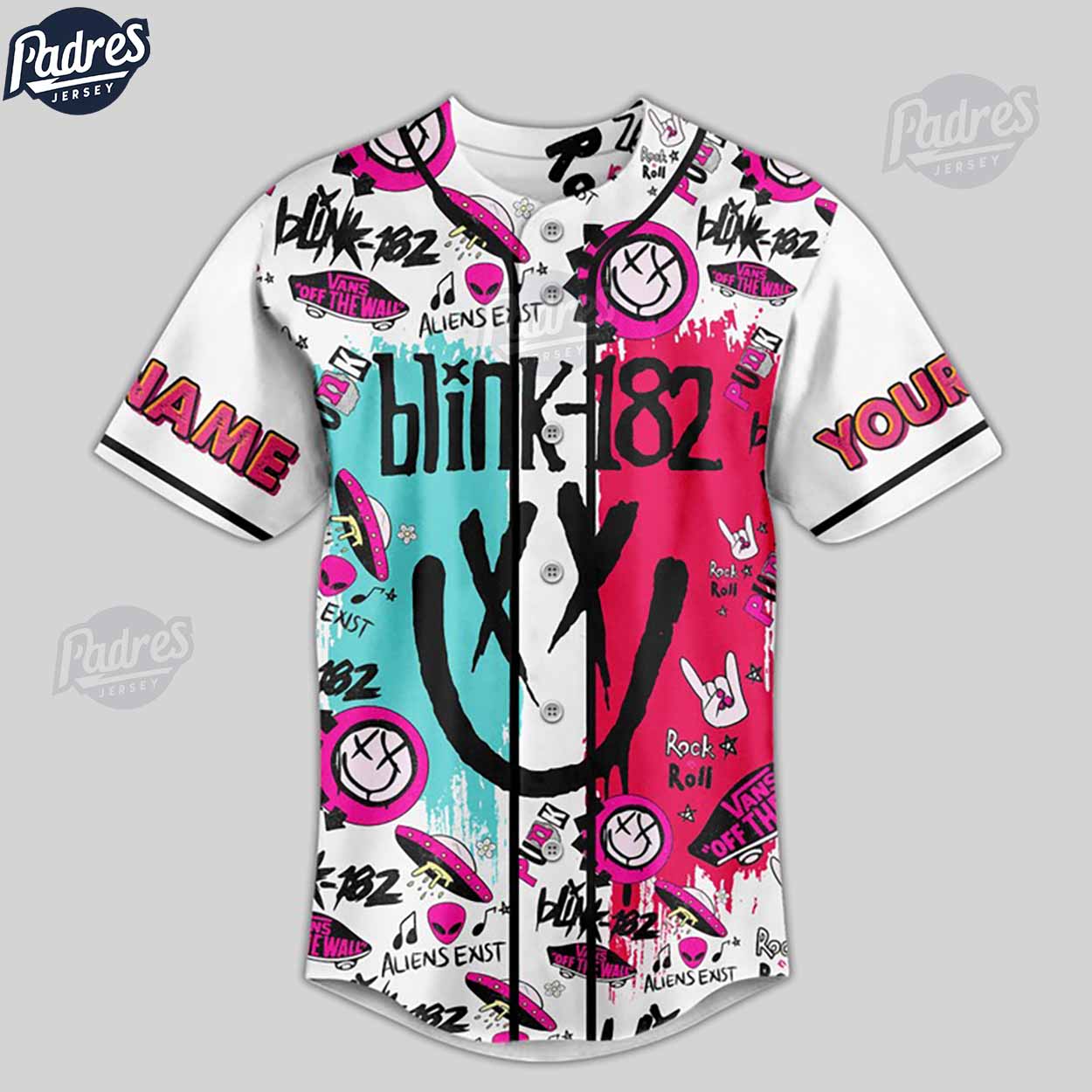 Custom Blink-182 What The Hell Is Wrong With Me Baseball Jersey - Padres Jersey Oasis: Elevate Your Baseball Style Game