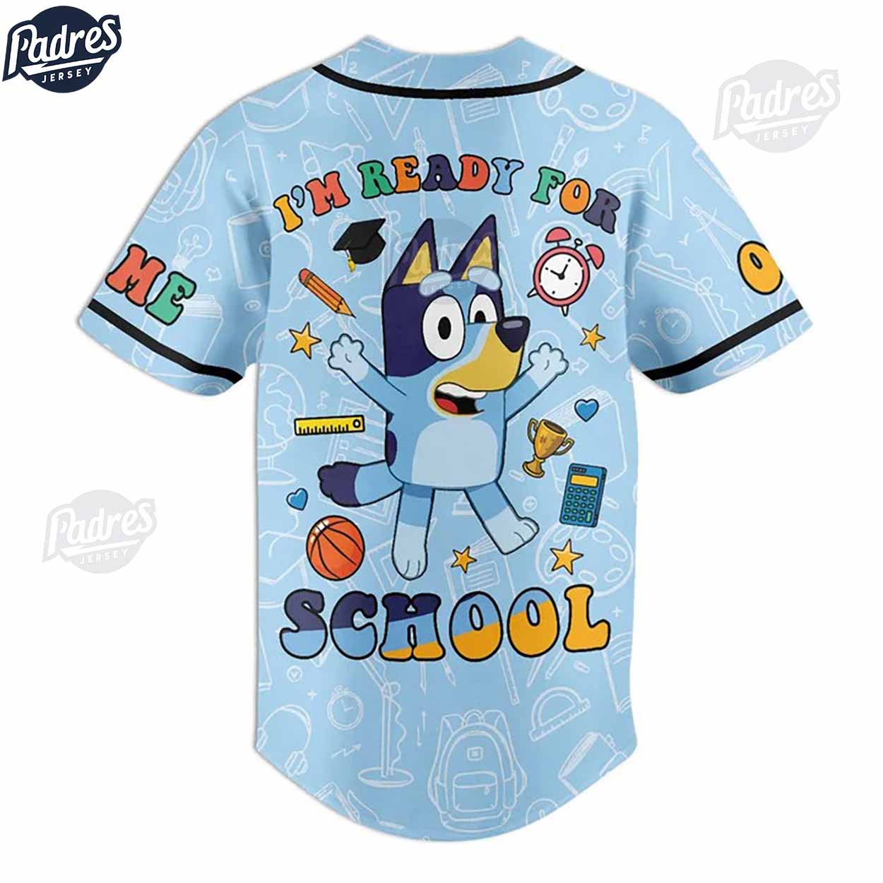 Custom Bluey 2024 Back To School Baseball Jersey - Padres Jersey Oasis: Elevate Your Baseball Style Game