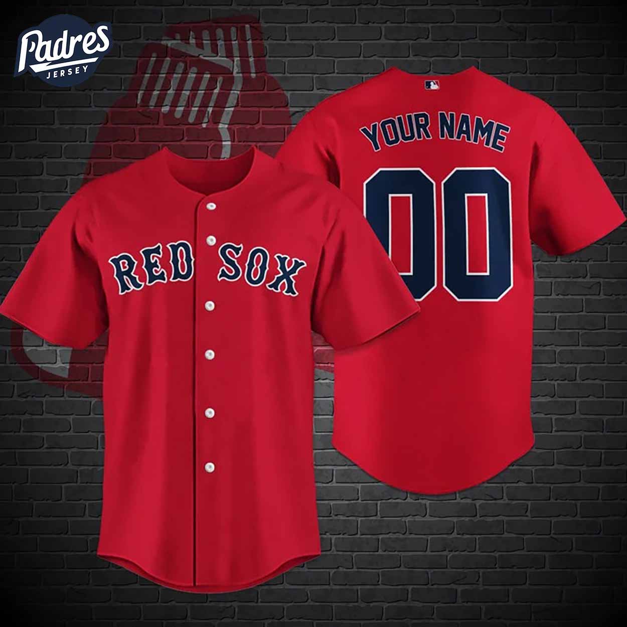 Custom Boston Red Sox MLB Baseball Jersey - Padres Jersey Oasis: Elevate Your Baseball Style Game