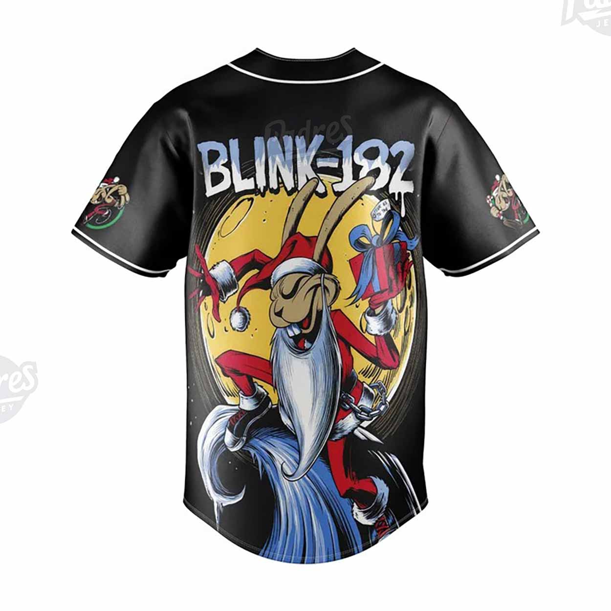 Custom Christmas Blink-182 Baseball Jersey - Padres Jersey Oasis: Elevate Your Baseball Style Game