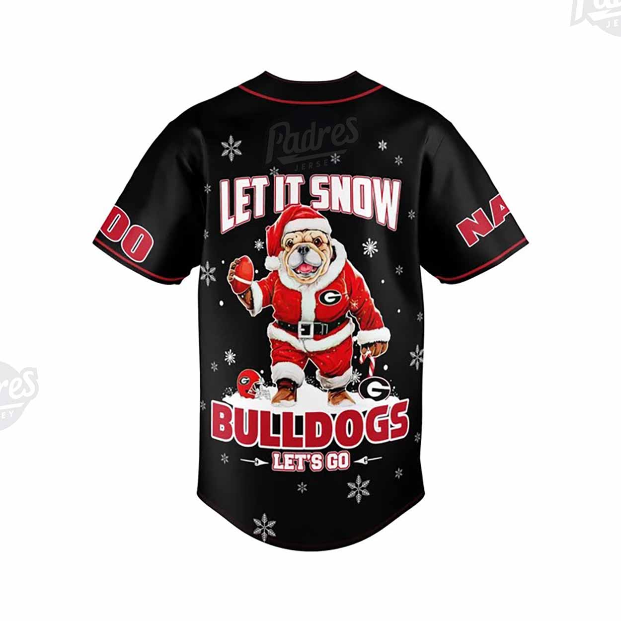 Custom Christmas Georgia BullDogs Baseball Jersey - Padres Jersey Oasis: Elevate Your Baseball Style Game