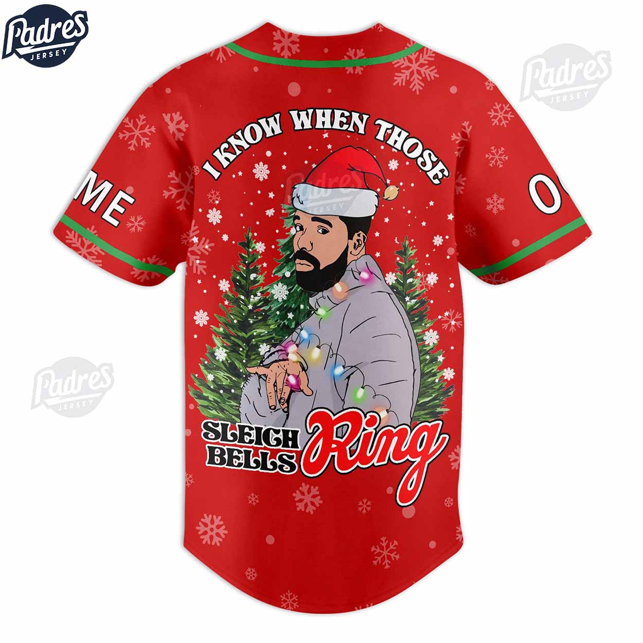 Custom Christmas Happy Holi Drake Baseball Jersey - Padres Jersey Oasis: Elevate Your Baseball Style Game