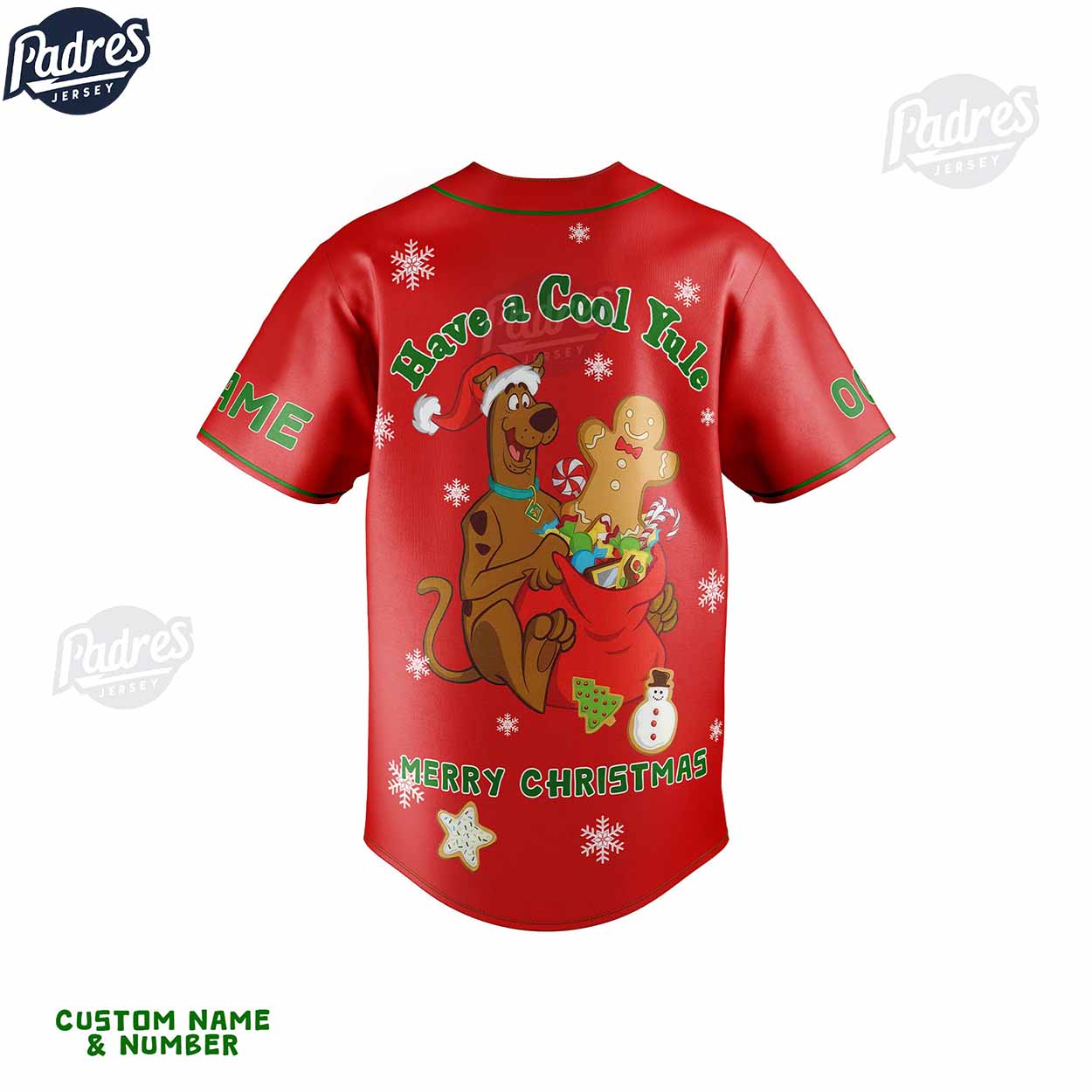 Custom Christmas Scooby-Doo Tis The Season To Be Merry Baseball Jersey - Padres Jersey Oasis: Elevate Your Baseball Style Game