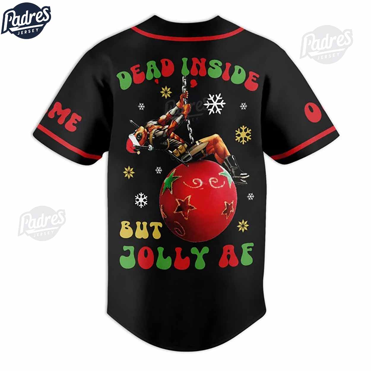 Custom Deadpool Dead Inside But Jolly AF Baseball Jersey - Padres Jersey Oasis: Elevate Your Baseball Style Game