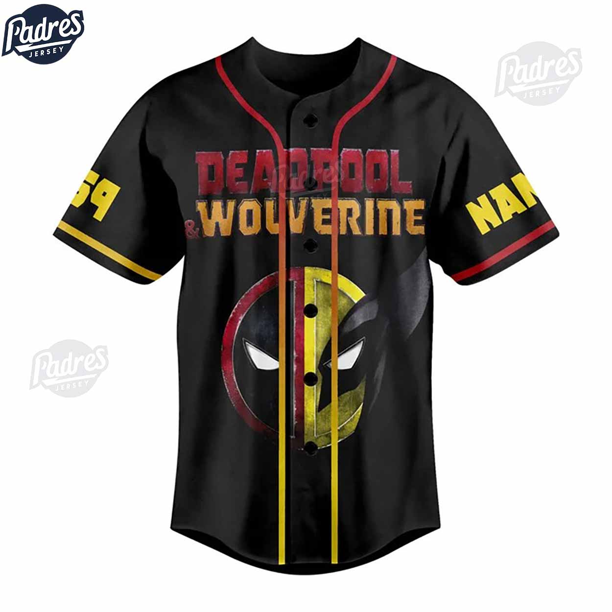 Custom Deadpool & Wolverine What Hugh'e Hands You've Got Baseball Jersey - Padres Jersey Oasis: Elevate Your Baseball Style Game