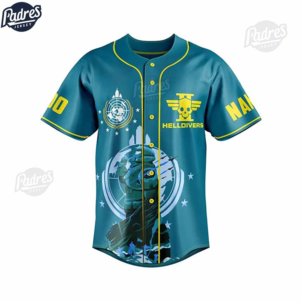 Custom Gamer Helldivers 2 Baseball Jersey - Padres Jersey Oasis: Elevate Your Baseball Style Game