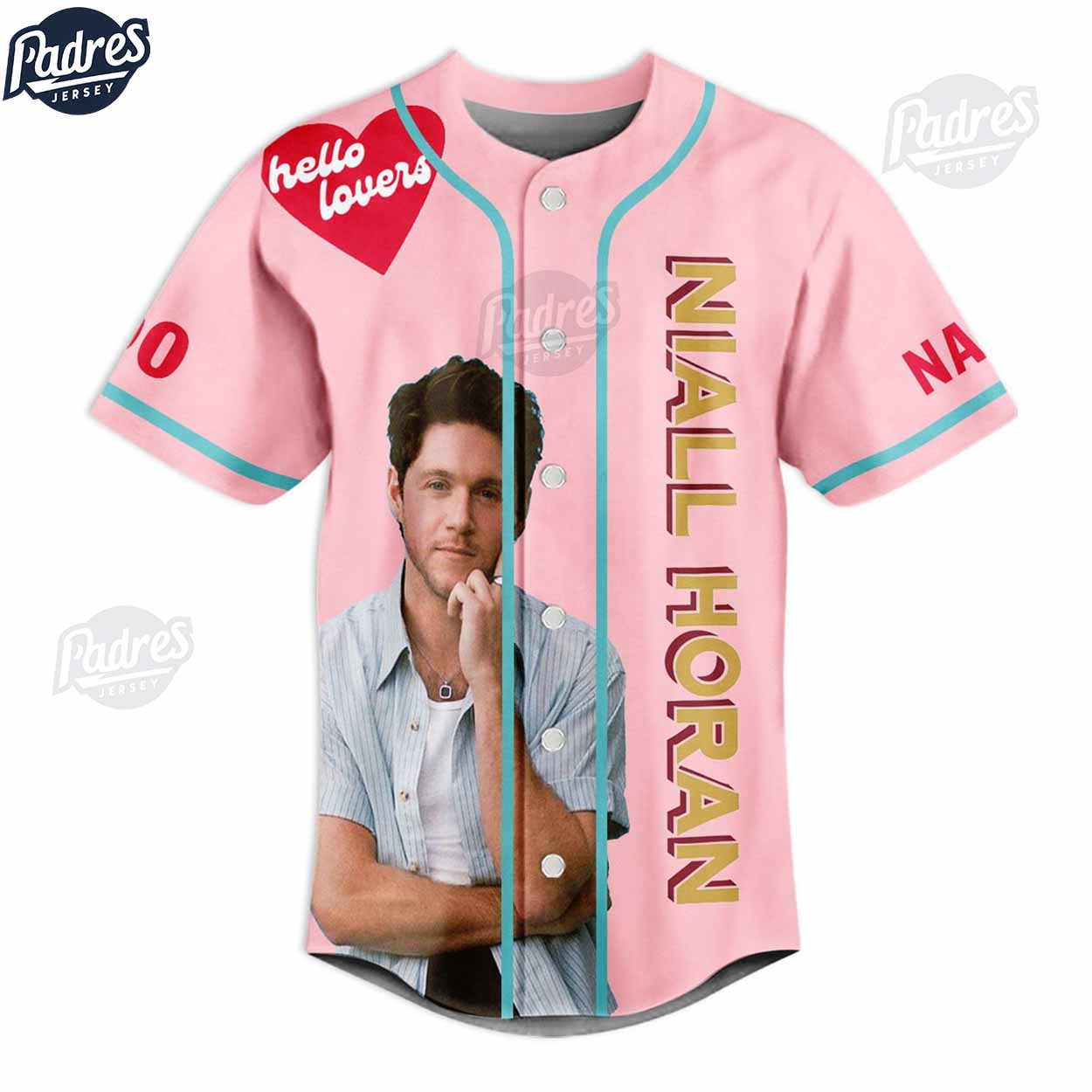 Custom Happy Valentine Niall Horan Baseball Jersey - Padres Jersey Oasis: Elevate Your Baseball Style Game