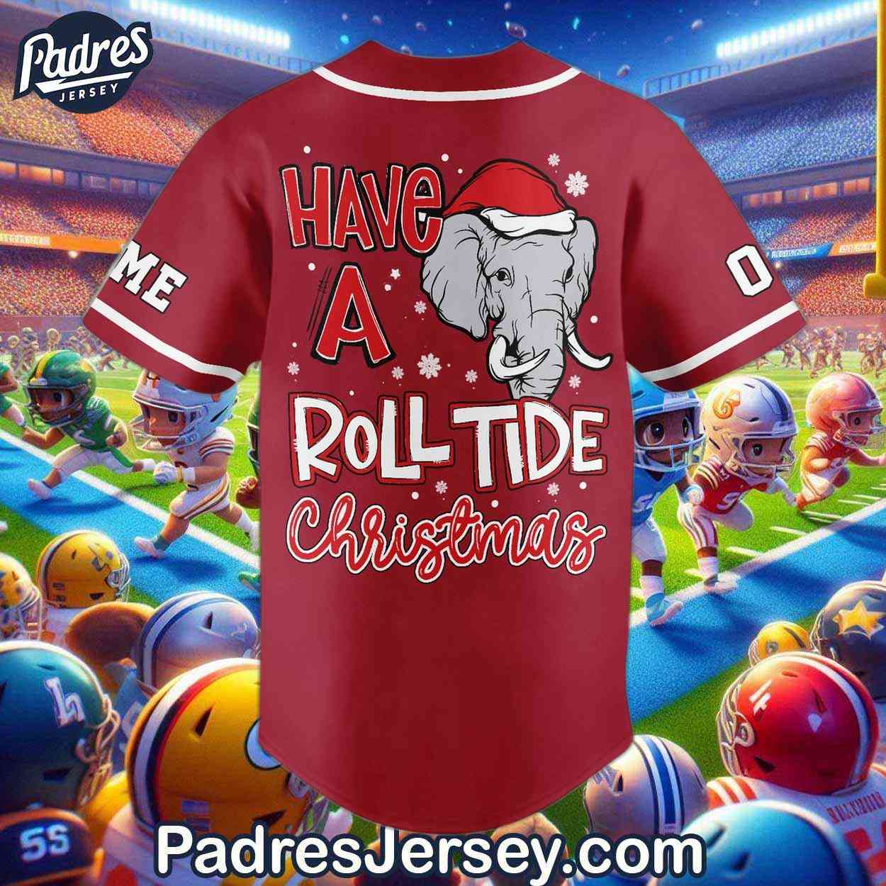 Custom Have A Roll Tide Christmas Baseball Jersey - Padres Jersey Oasis: Elevate Your Baseball Style Game
