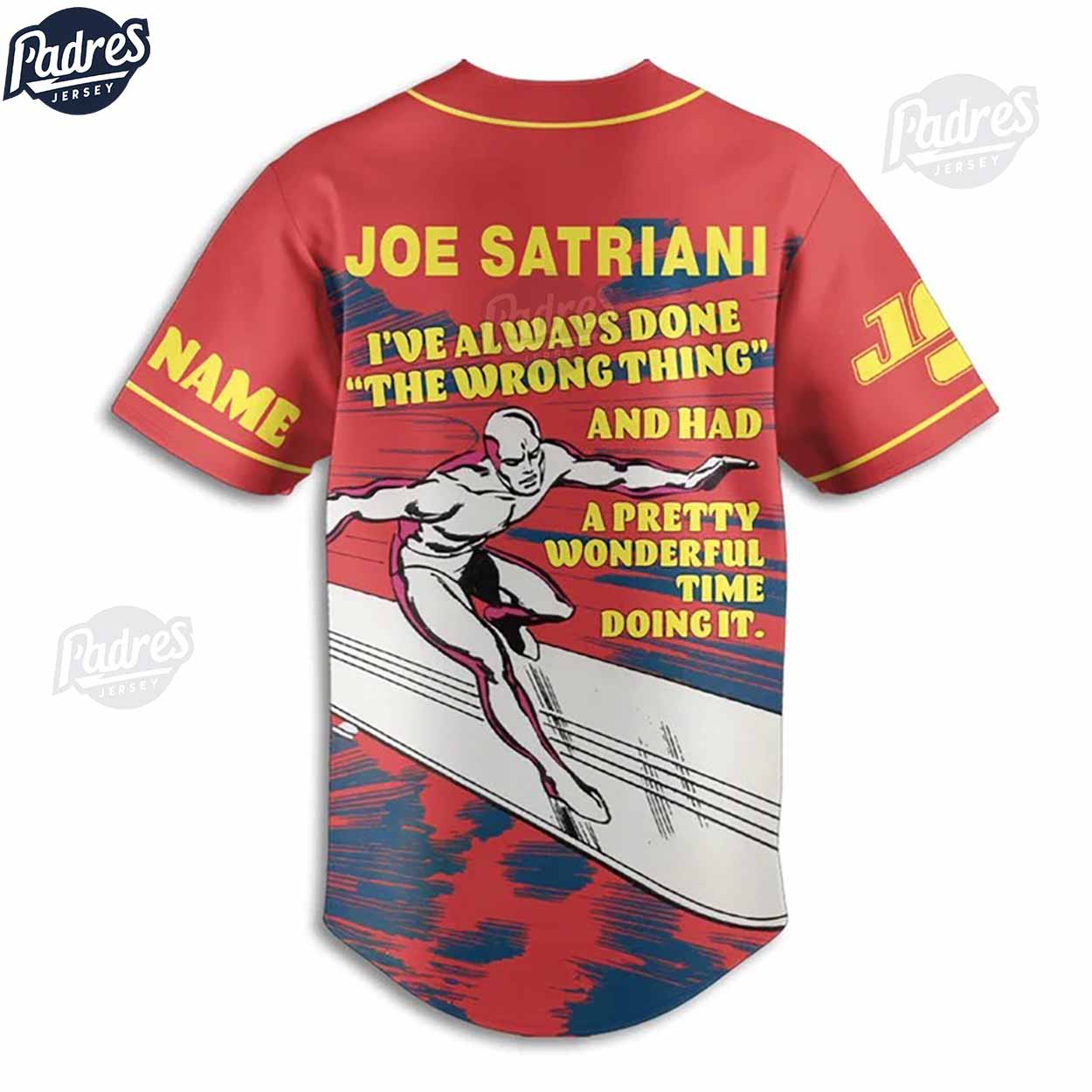 Custom Joe Satriani Baseball Jersey - Padres Jersey Oasis: Elevate Your Baseball Style Game