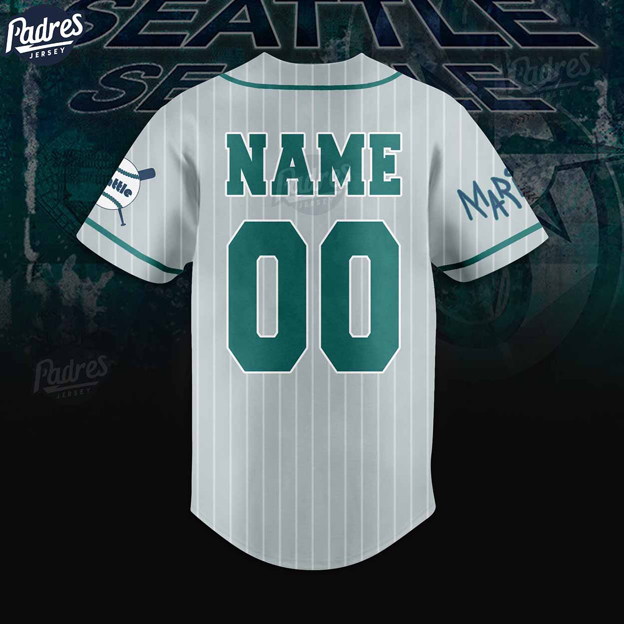 Custom Logo Seattle Mariners Baseball Jersey - Padres Jersey Oasis: Elevate Your Baseball Style Game