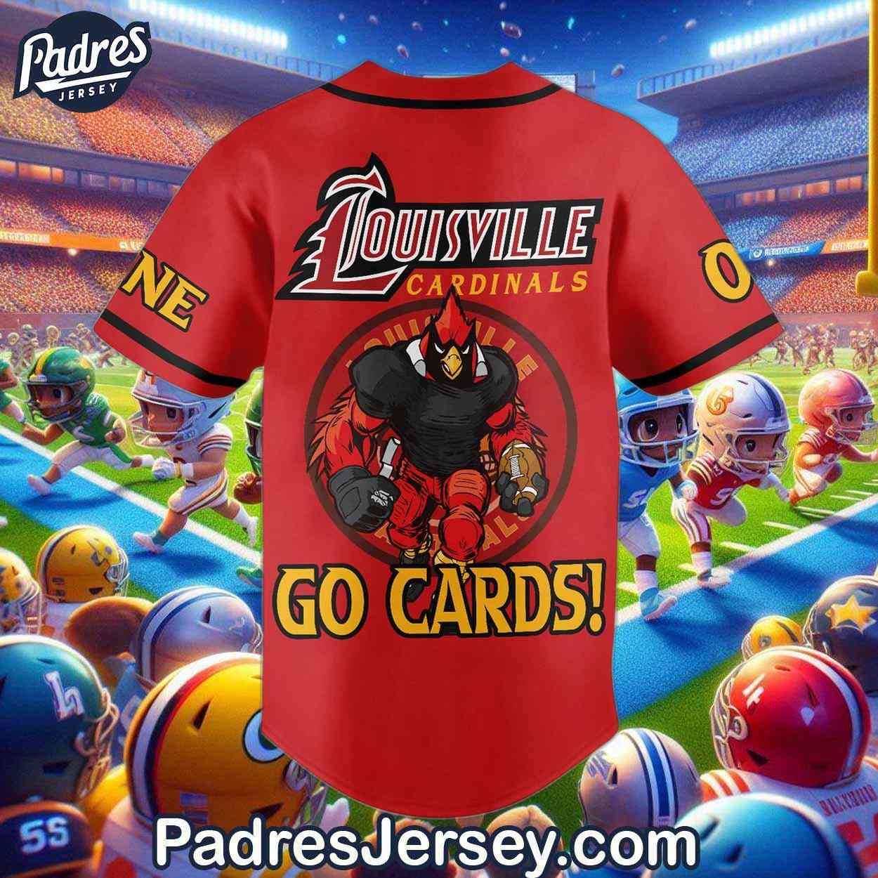 Custom Louisville Cardinals Football Baseball Jersey - Padres Jersey Oasis: Elevate Your Baseball Style Game