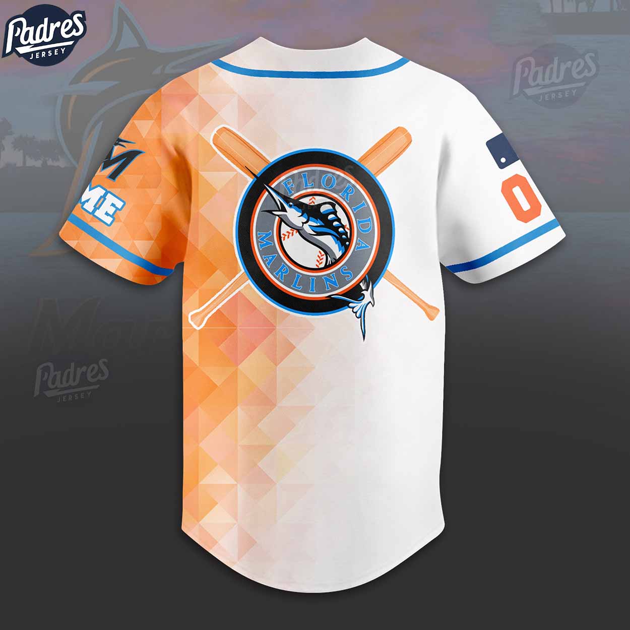 Custom Miami Marlins MLB Baseball Jersey - Padres Jersey Oasis: Elevate Your Baseball Style Game