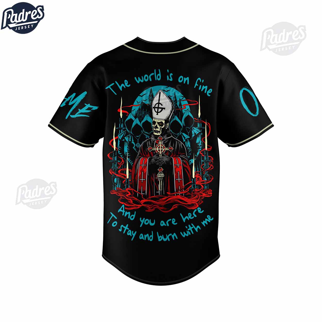 Custom Music Ghost Deus In Absentia Baseball Jersey Style - Padres Jersey Oasis: Elevate Your Baseball Style Game