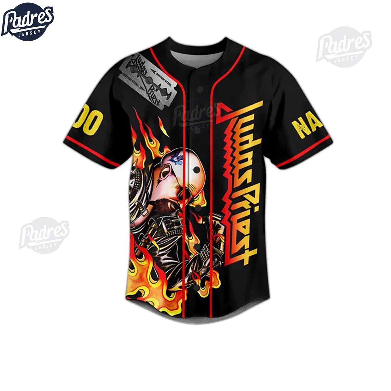 Custom Music Judas Priest Baseball Jersey - Padres Jersey Oasis: Elevate Your Baseball Style Game