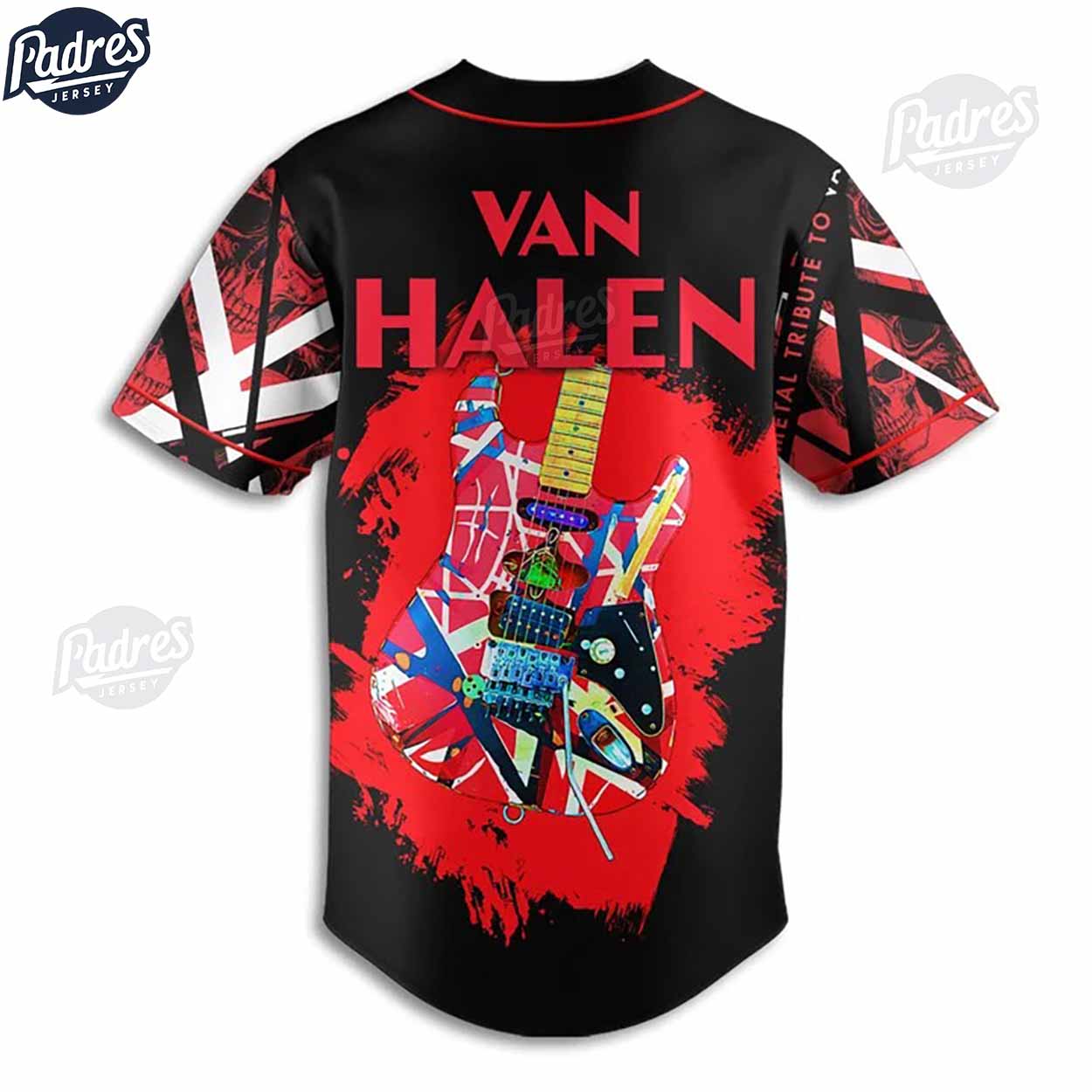 Custom Music Van Halen Baseball Jersey Style - Padres Jersey Oasis: Elevate Your Baseball Style Game