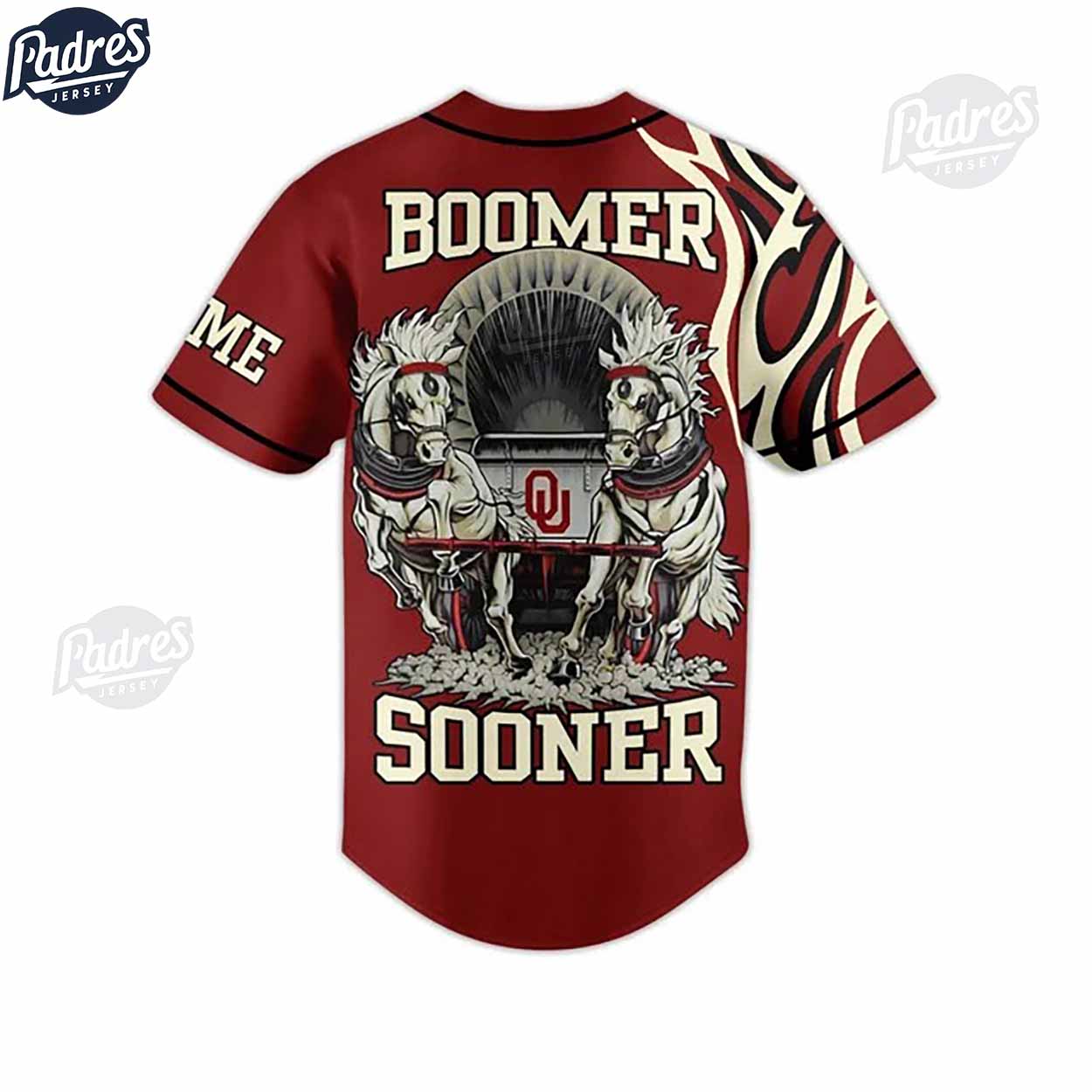 Custom Oklahoma Sooners Football Baseball Jersey - Padres Jersey Oasis: Elevate Your Baseball Style Game
