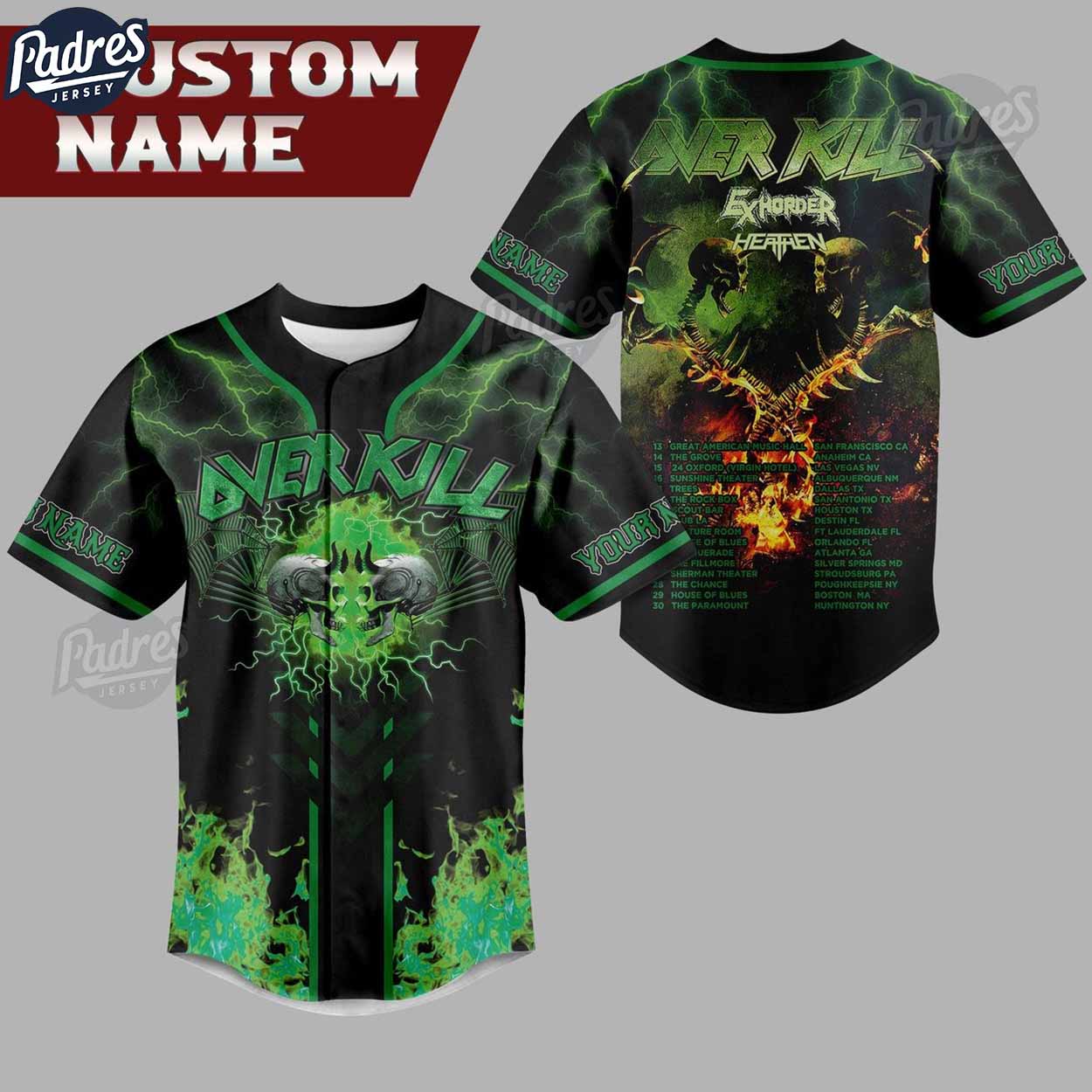 Custom Overkill Baseball Jersey Style - Padres Jersey Oasis: Elevate Your Baseball Style Game
