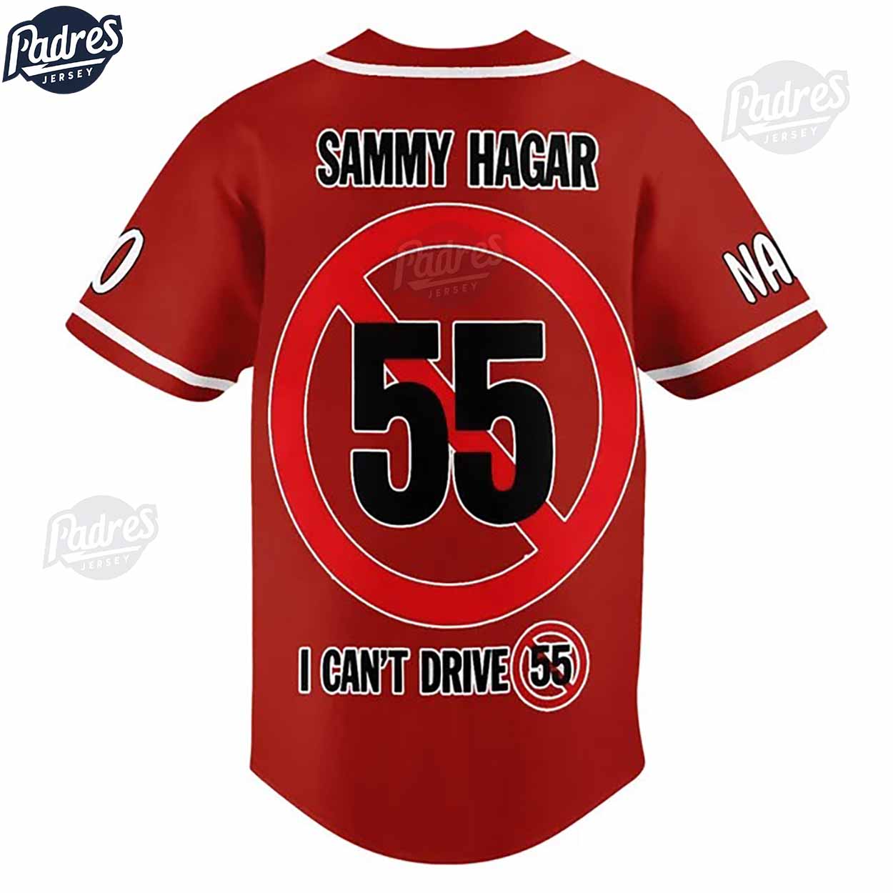 Custom Sammy Hagar I Can't Drive 55 Baseball Jersey - Padres Jersey Oasis: Elevate Your Baseball Style Game