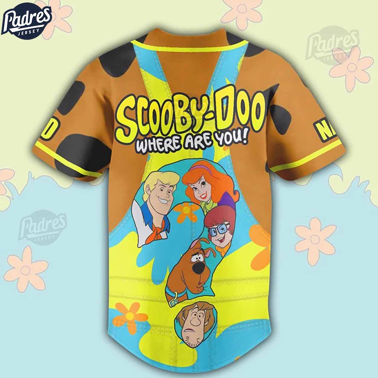 Custom Scooby Doo Where Are You Baseball Jersey - Padres Jersey Oasis: Elevate Your Baseball Style Game