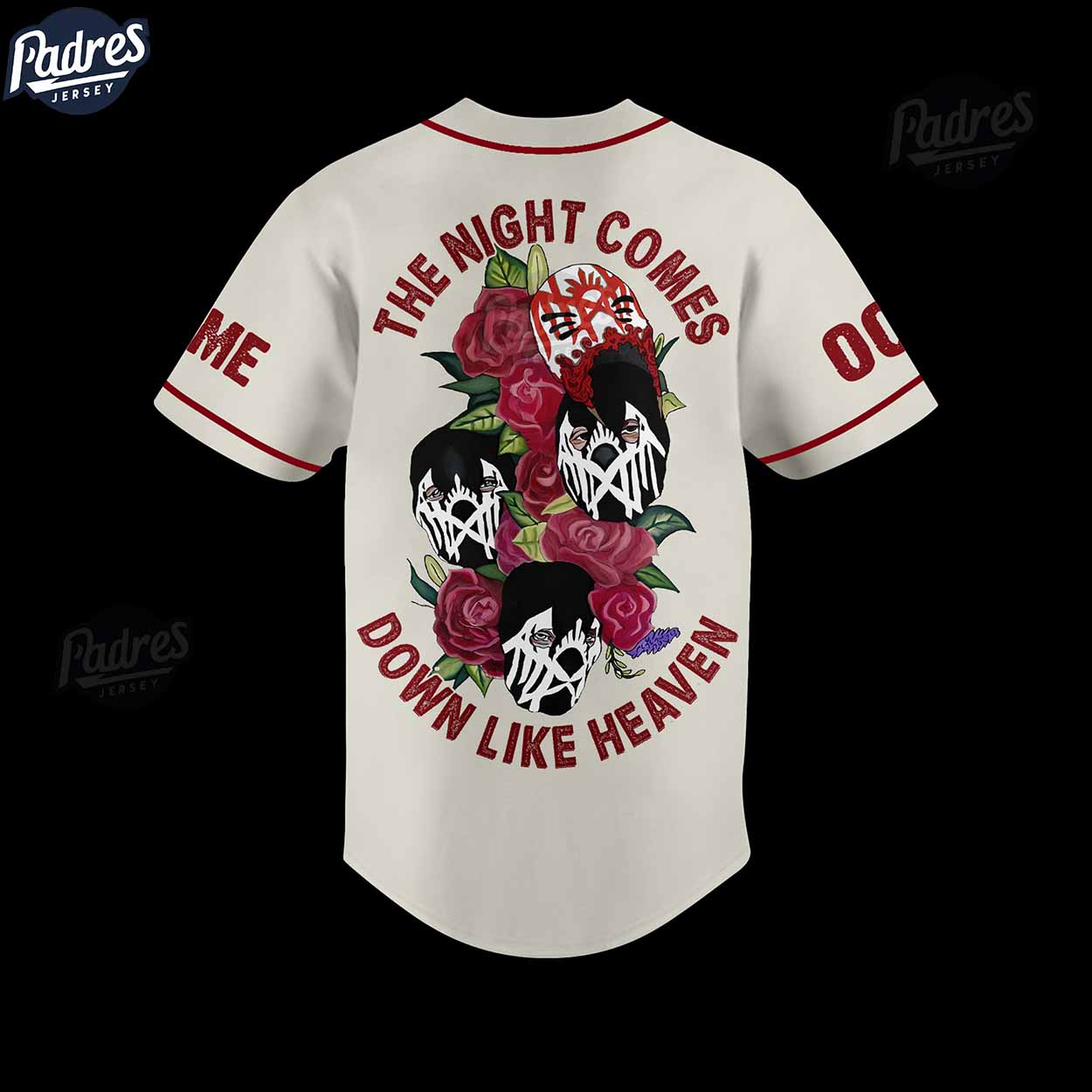 Custom Sleep Token The Night Comes Down Like Heaven Baseball Jersey - Padres Jersey Oasis: Elevate Your Baseball Style Game