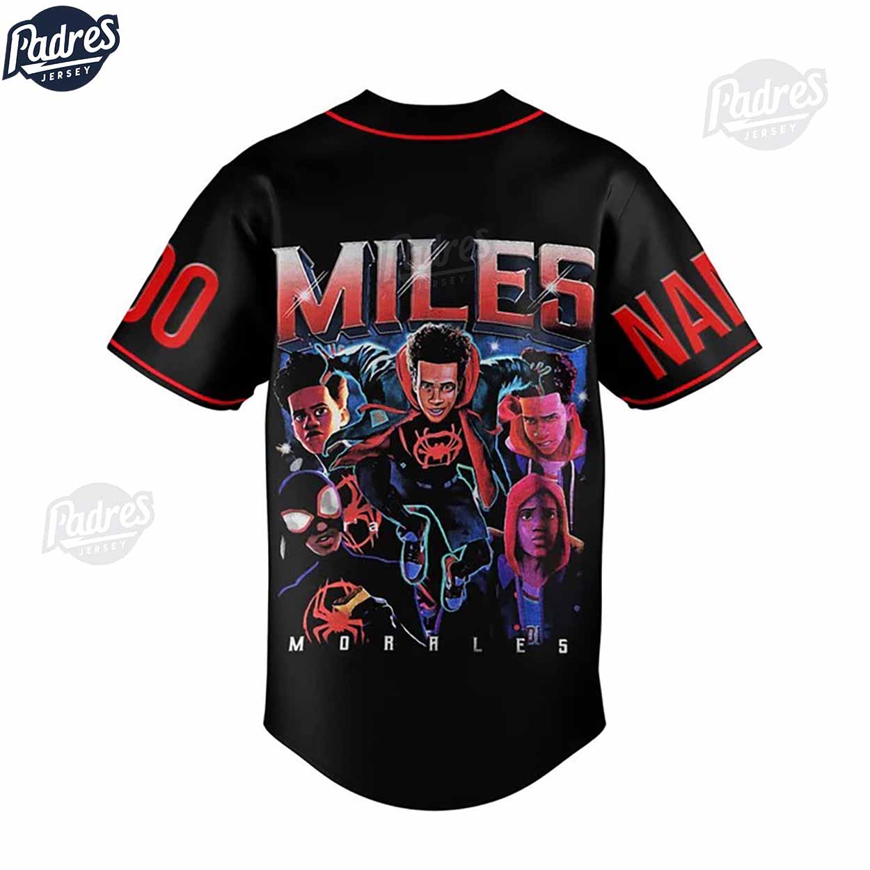 Custom Spider-Man Miles Morales Baseball Jersey - Padres Jersey Oasis: Elevate Your Baseball Style Game