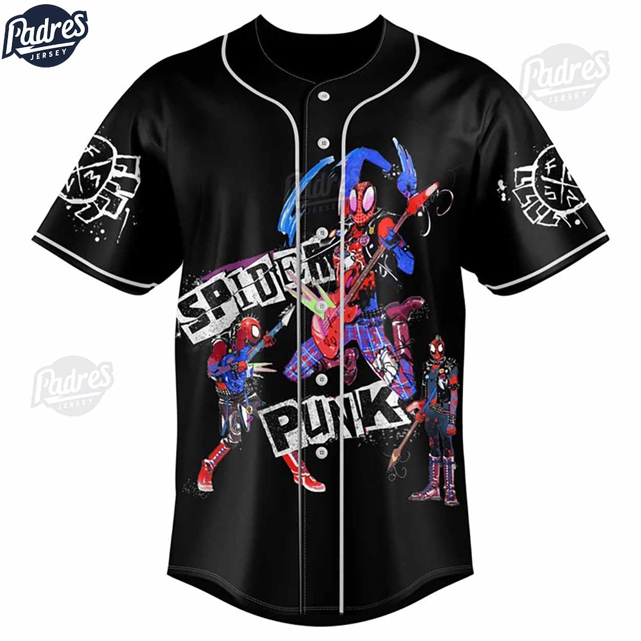 Custom Spider-Punk Baseball Jersey - Padres Jersey Oasis: Elevate Your Baseball Style Game