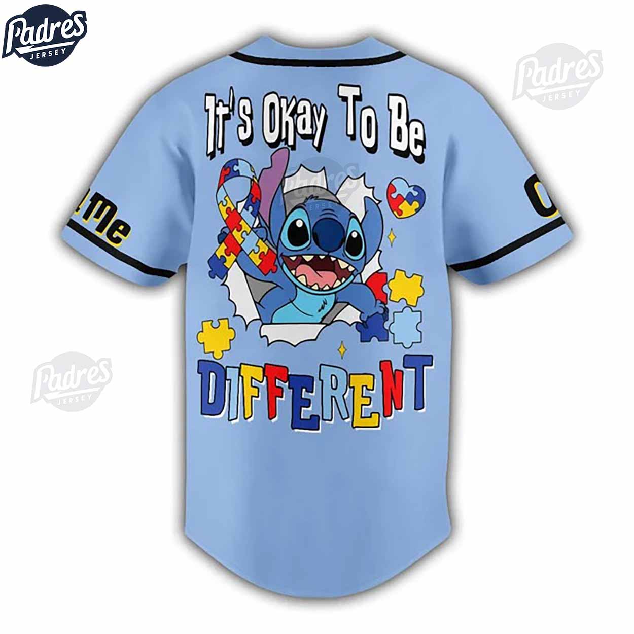Custom Stitch Baseball Jersey It's Okay to Be Different - Padres Jersey Oasis: Elevate Your Baseball Style Game