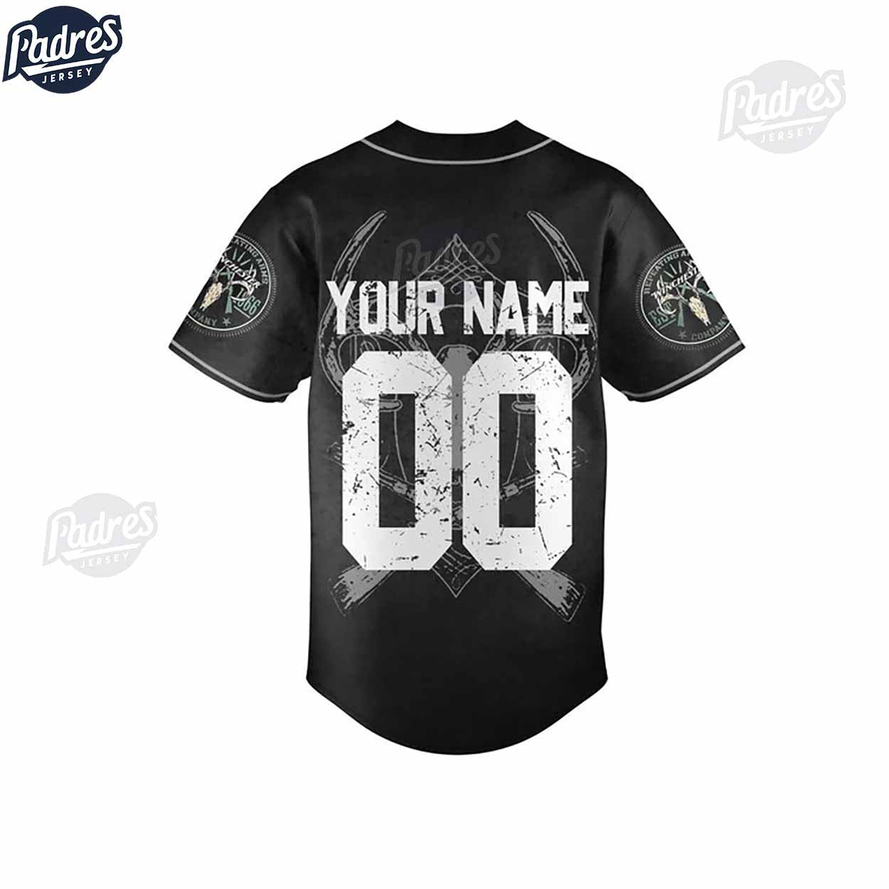 Custom Supernatural Winchester Repeating Arms Company Baseball Jersey - Padres Jersey Oasis: Elevate Your Baseball Style Game