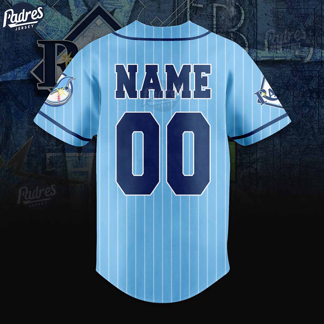 Custom Tampa Bay Rays Blue Baseball Jersey - Padres Jersey Oasis: Elevate Your Baseball Style Game