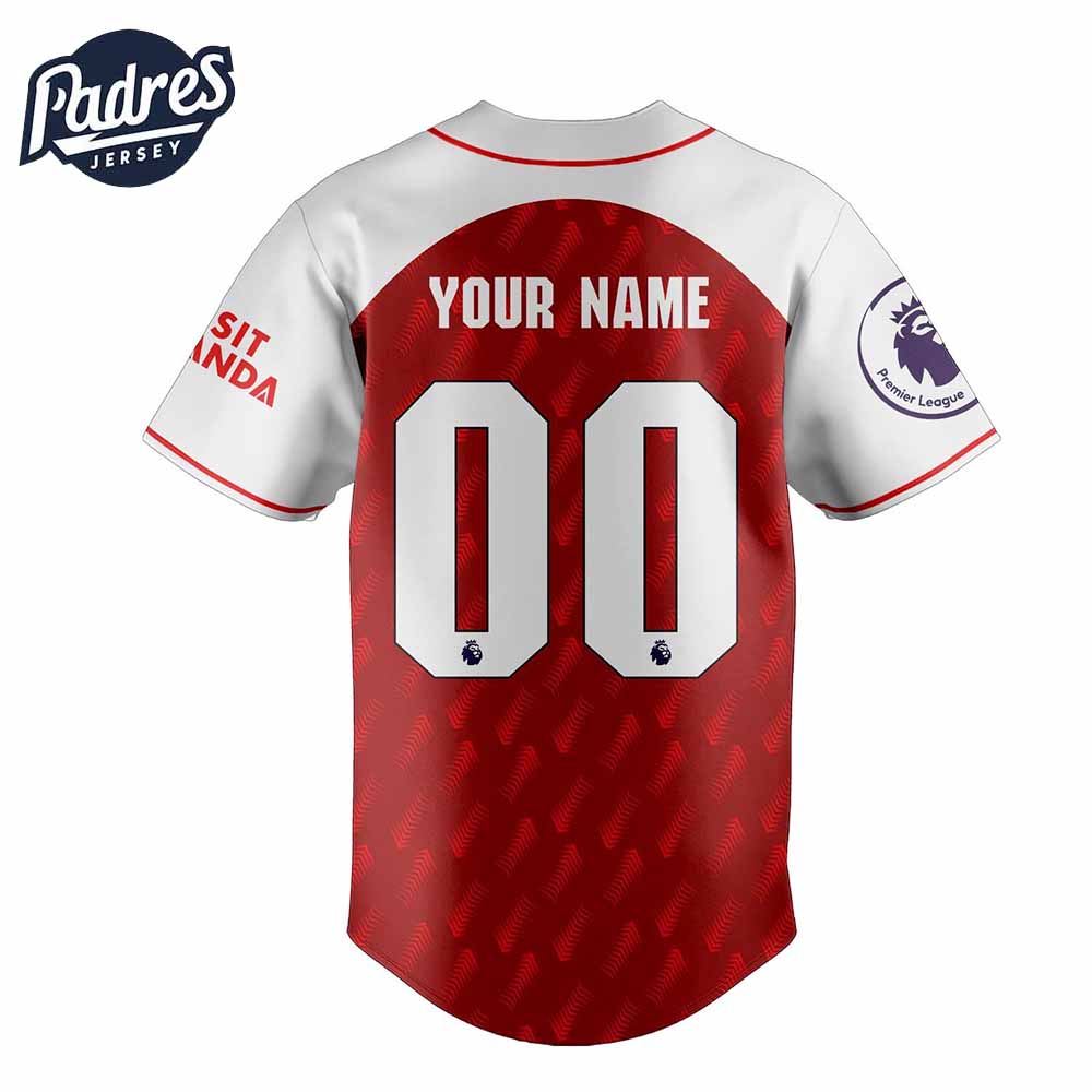 Custom Football Team Arsenal Baseball Jersey - Padres Jersey Oasis: Elevate Your Baseball Style Game