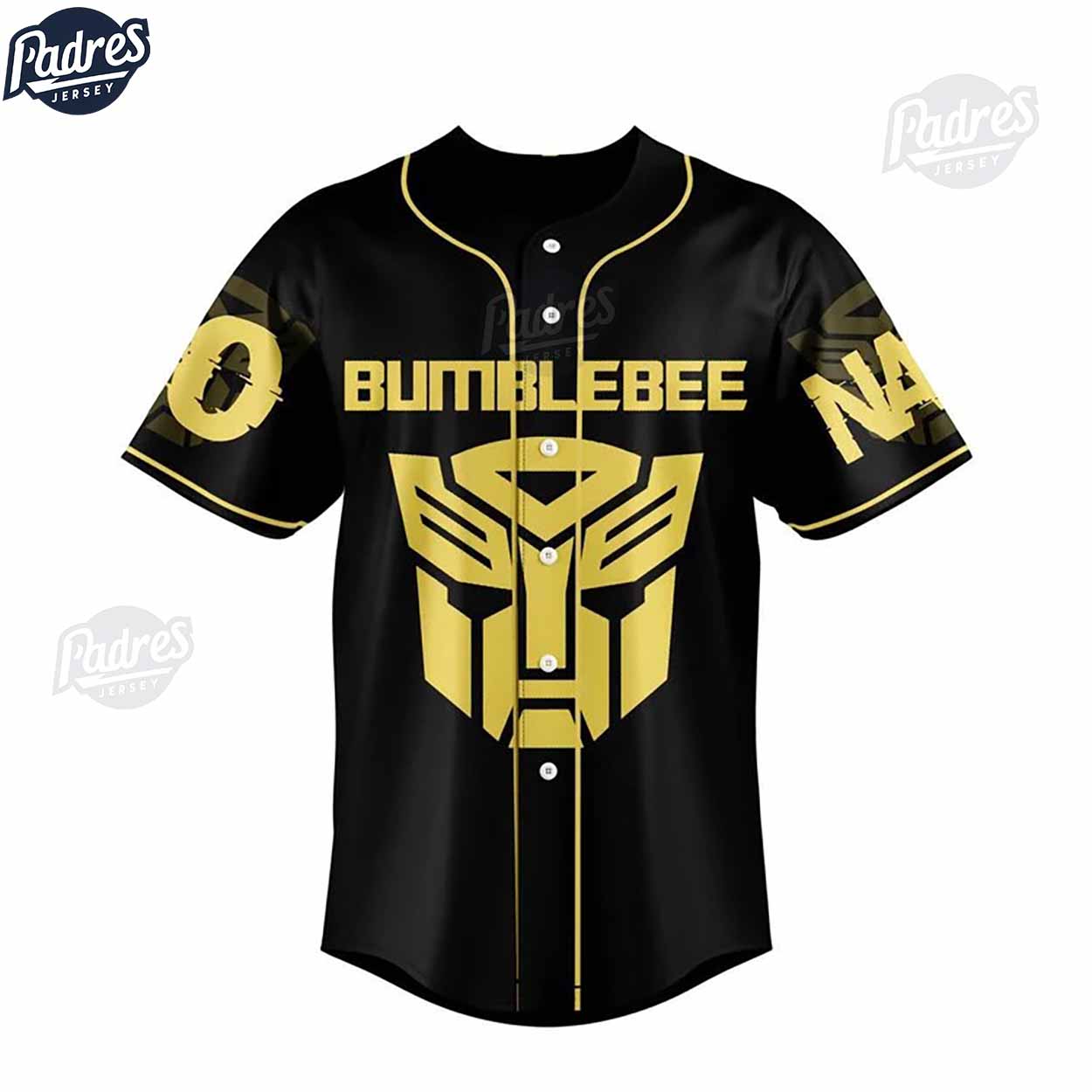 Custom Transformers BumBlebee Baseball Jersey - Padres Jersey Oasis: Elevate Your Baseball Style Game