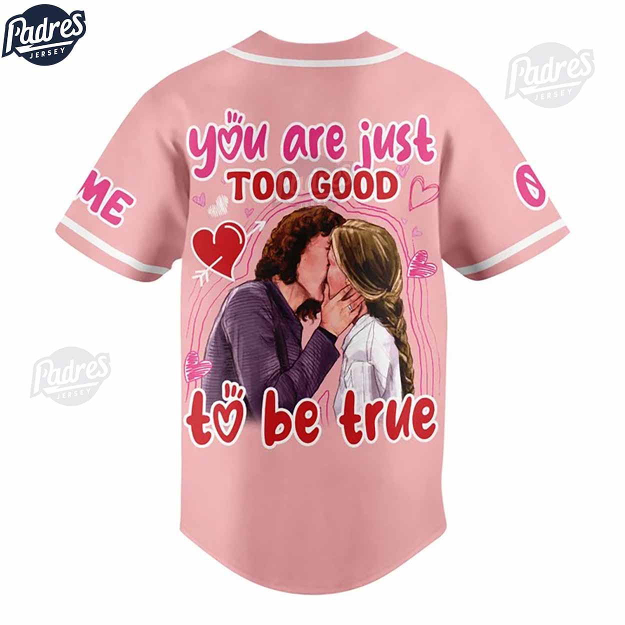 Custom Valentine 10 Things I Hate About You Baseball Jersey - Padres Jersey Oasis: Elevate Your Baseball Style Game