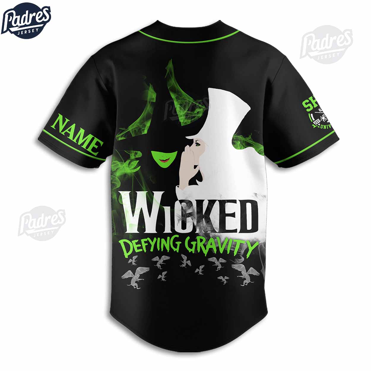 Custom Wicked Deluxe Defying Gravity Baseball Jersey - Padres Jersey Oasis: Elevate Your Baseball Style Game