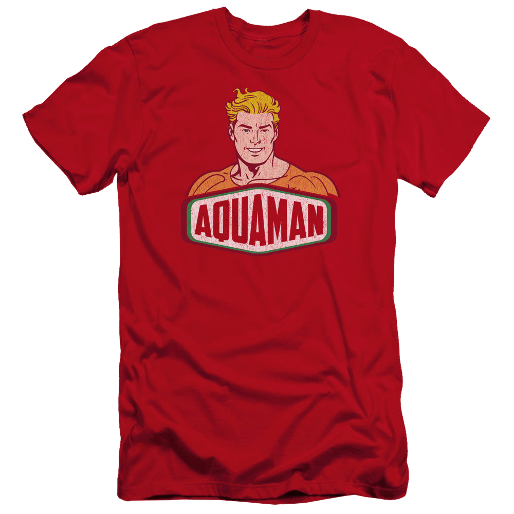 Aquaman Aquaman Sign - Men's Premium Slim Fit T-Shirt