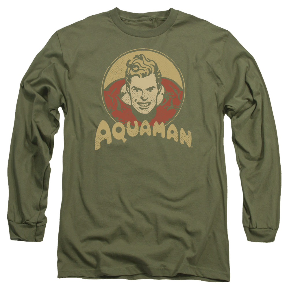 Aquaman Aqua Circle - Men's Long Sleeve T-Shirt