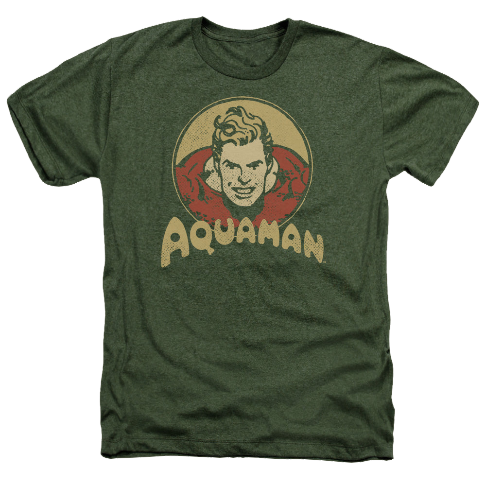 Aquaman Aqua Circle - Men's Heather T-Shirt