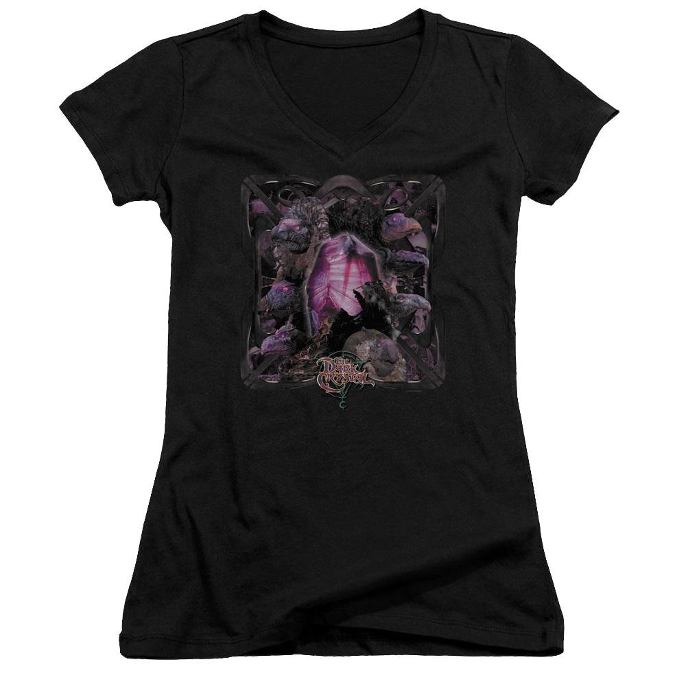 Dark Crystal Lust For Power - Juniors V-Neck T-Shirt