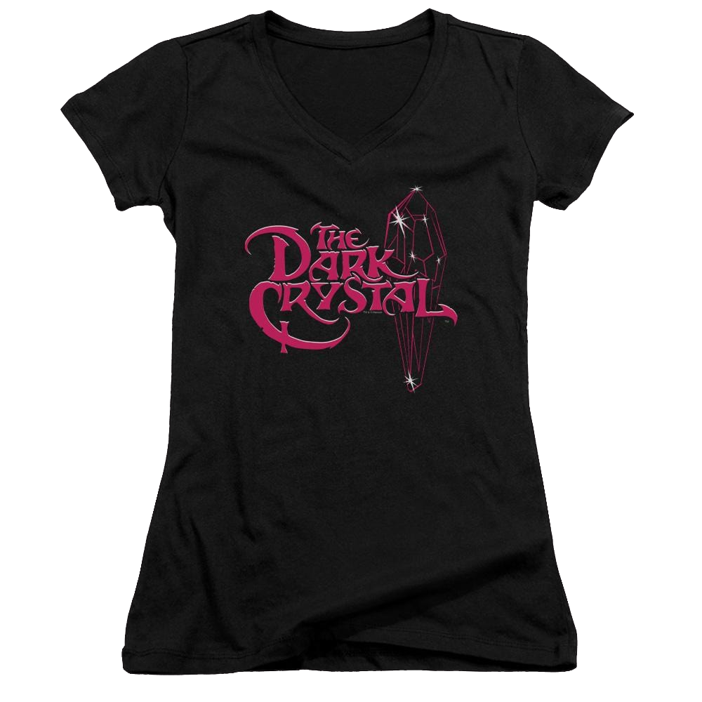Dark Crystal Bright Logo - Juniors V-Neck T-Shirt